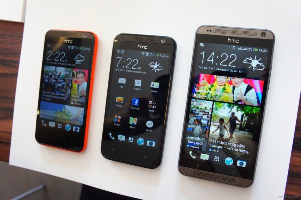 Từ trái sang: HTC Desire 300, 501 và 700