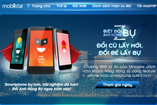 Mobiistar tung chương trình tri ân đổi smartphone màn hình bự