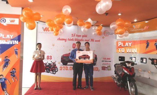 Vietnamobile trao giải chương trình khuyến mãi 16 tỷ đồng