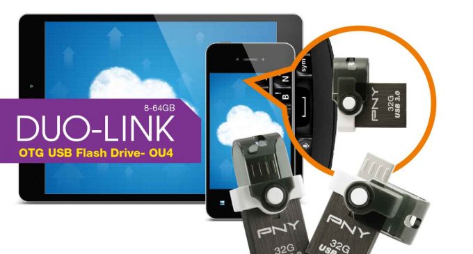 Ổ lưu trữ Flash drive 2-trong-1 PNY Duo-Link OTG USB 3.0