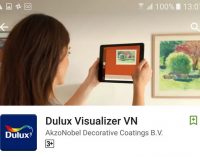 Ứng dụng di động Dulux Visualizer cho phép trải nghiệm trước hơn 1.000 màu sơn