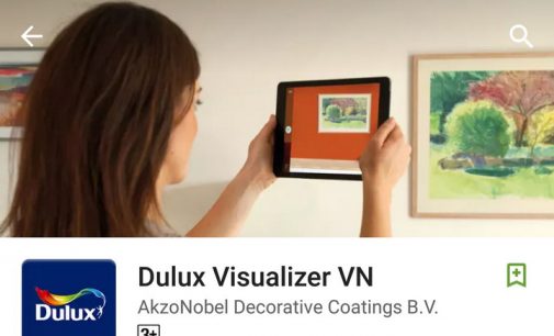 Ứng dụng di động Dulux Visualizer cho phép trải nghiệm trước hơn 1.000 màu sơn