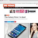 R.I.P. Galaxy Note7