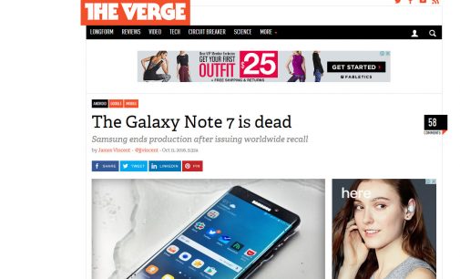 R.I.P. Galaxy Note7