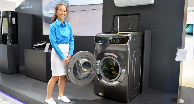 Samsung ra mắt hệ thống máy giặt All-in-One kết hợp 2 máy giặt và 1 máy sấy