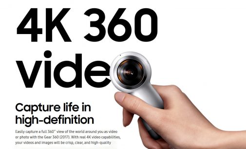 Camera Samsung Gear 360 phiên bản 2017 quay video Full 4K 360 độ