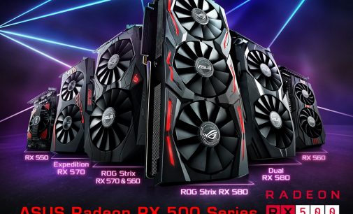 Asus công bố dòng card đồ họa Radeon RX 500 mới