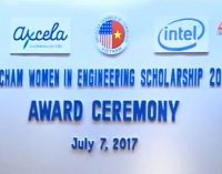 Thêm 25 sinh viên nữ ngành kỹ thuật Việt Nam được trao học bổng AmCham 2017