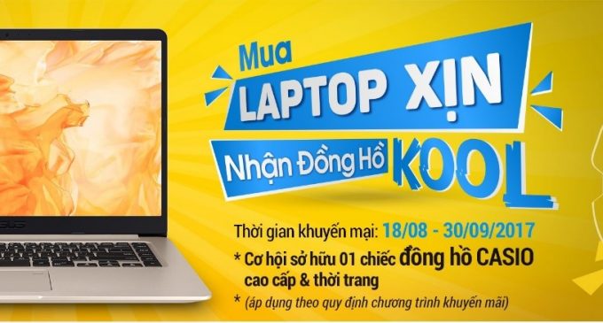 Asus Việt Nam khuyến mãi laptop chào mùa tựu trường 2017
