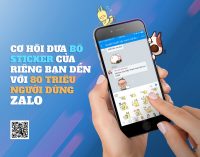 Cơ hội tự thiết kế sticker rồi chia sẻ trên mạng Zalo