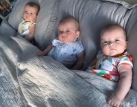 Ba chị em sinh ba 6 tháng tuổi thoát nạn từ siêu bão Irma