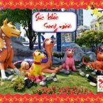 Bộ ảnh tứ bình Tết Mậu Tuất 2018