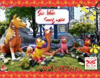 Bộ ảnh tứ bình Tết Mậu Tuất 2018