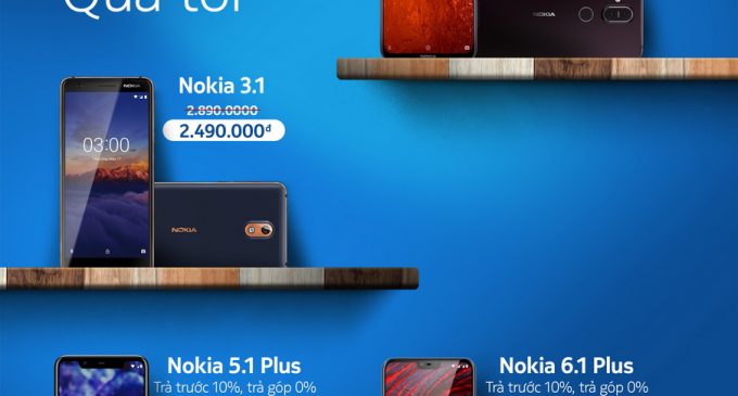 Nokia khuyến mại giảm giá cho 3 mẫu smartphone