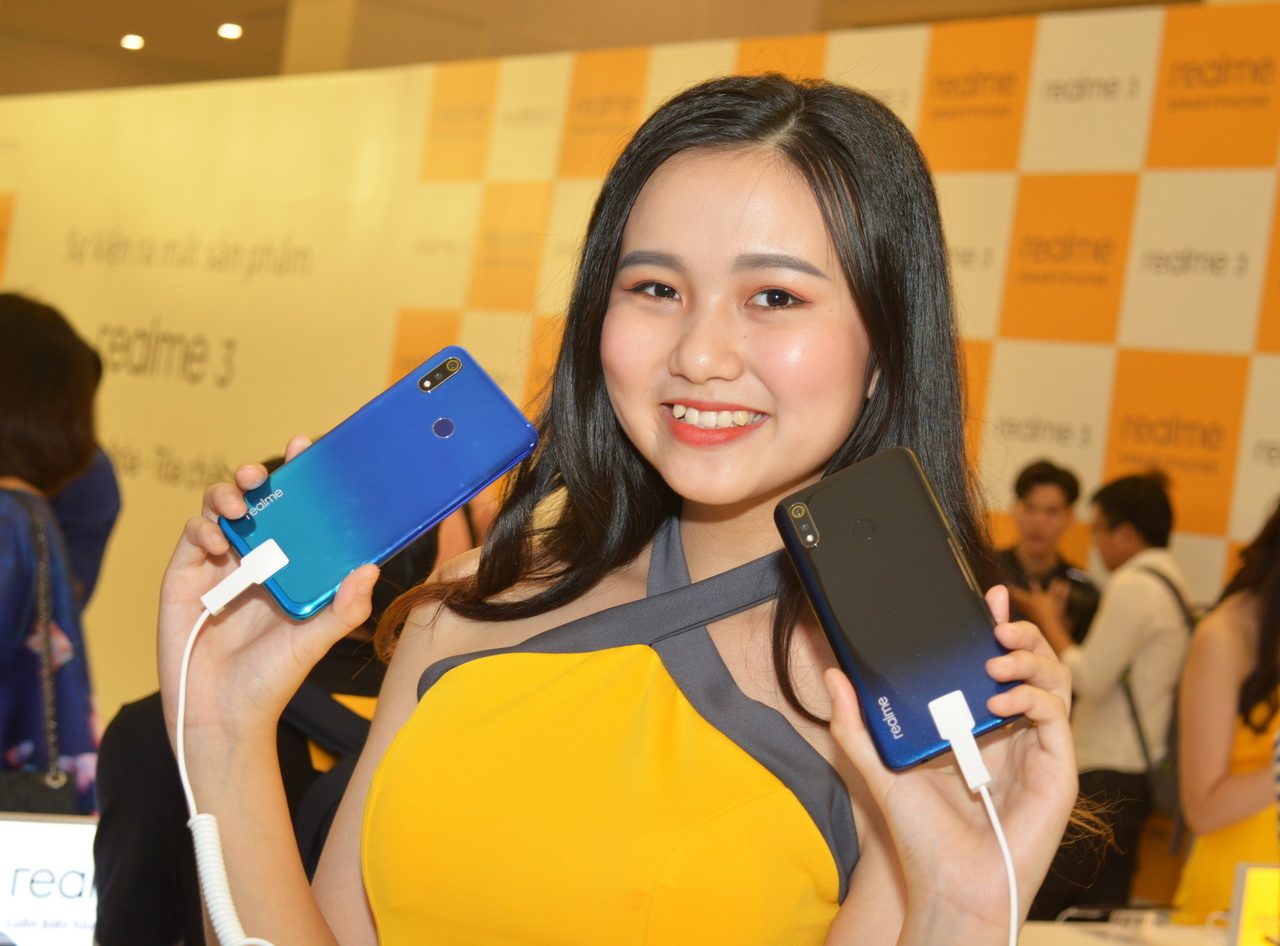 Sự kiện ra mắt smartphone Realme 3 tại TP.HCM chiều 4-4-2019