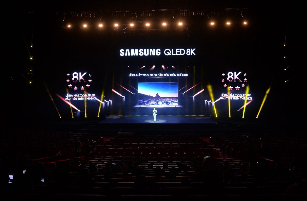 Sự kiện ra mắt TV Samsung QLED 8K 2019 ở Hà Nội ngày 10-4-2019.