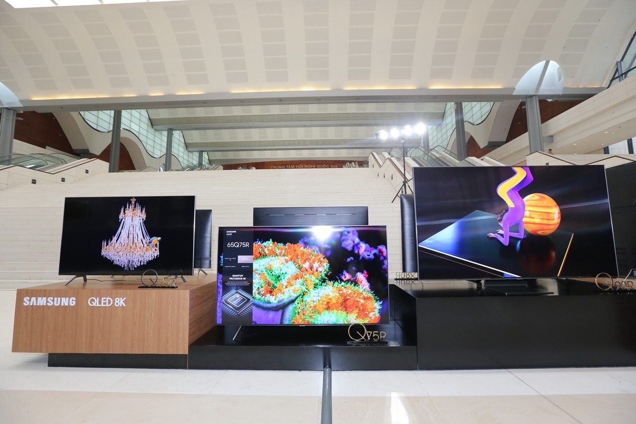 Sự kiện ra mắt TV Samsung QLED 8K 2019 ở Hà Nội ngày 10-4-2019.