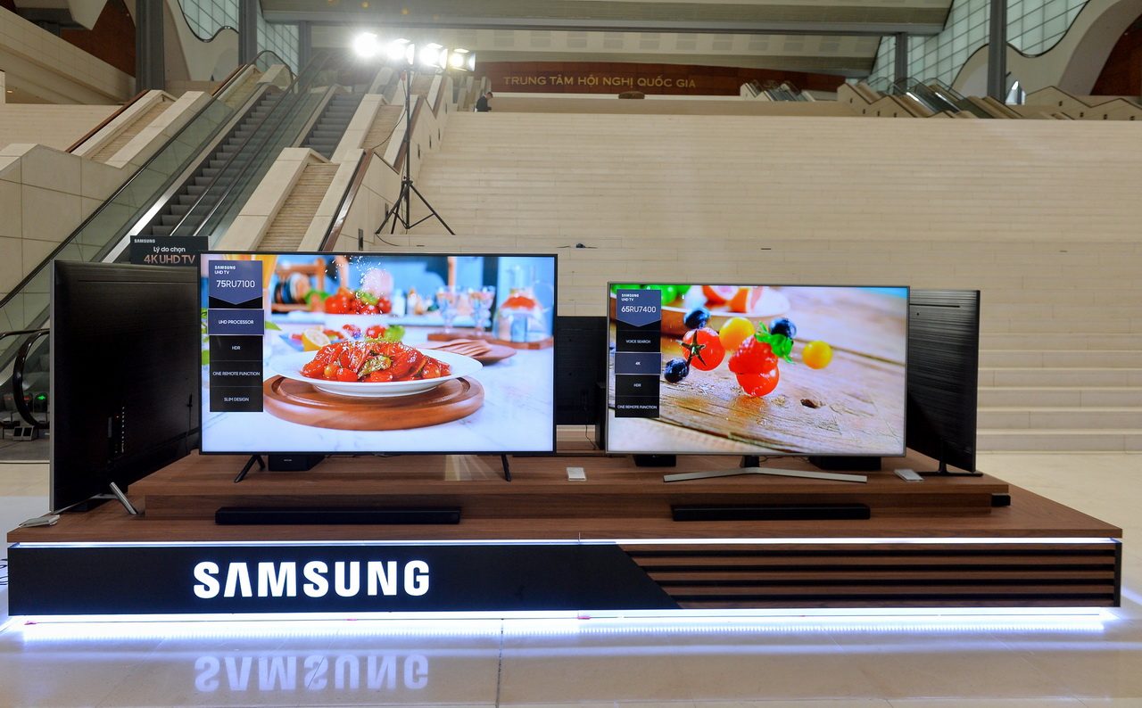Sự kiện ra mắt TV Samsung QLED 8K 2019 ở Hà Nội ngày 10-4-2019.