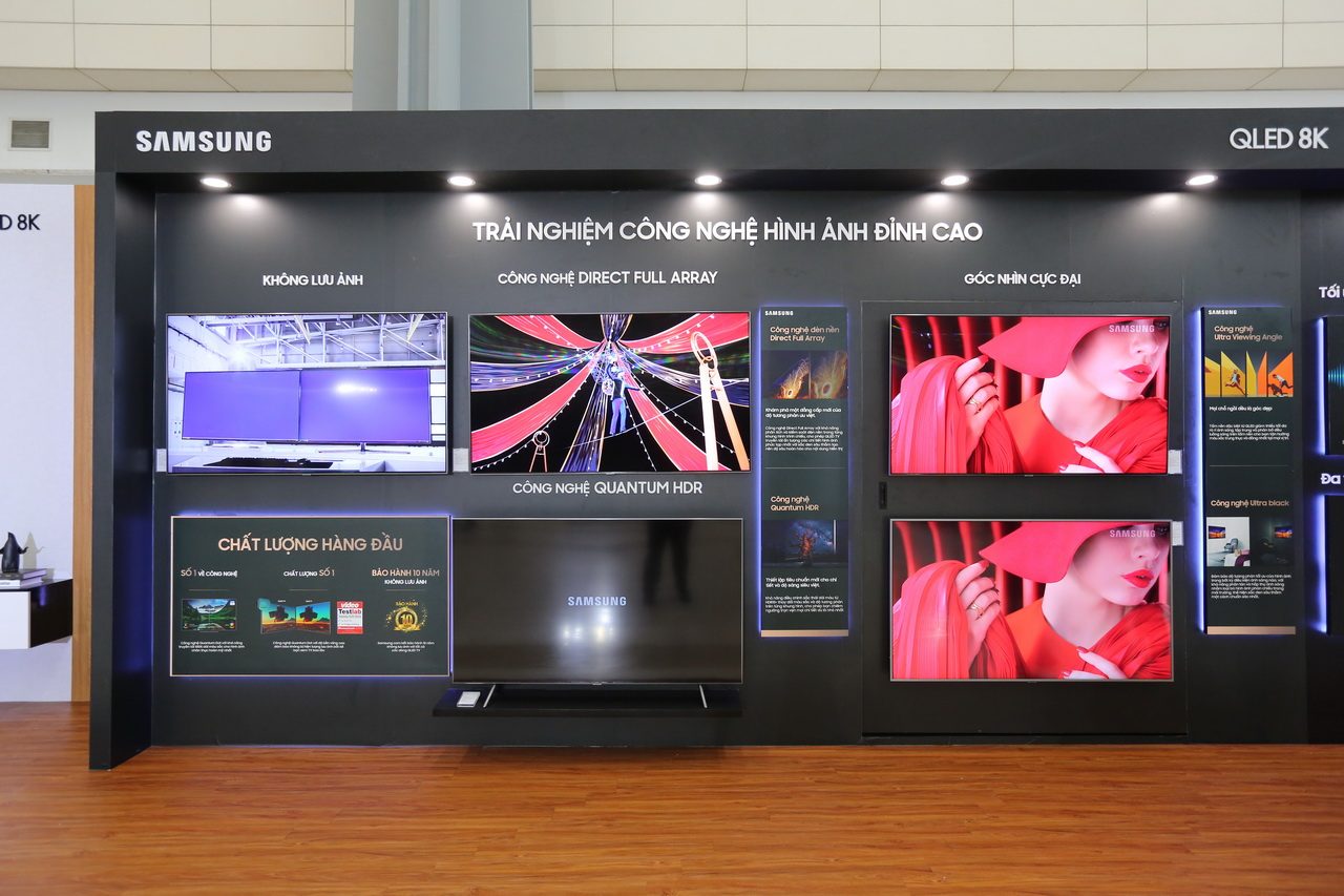 Sự kiện ra mắt TV Samsung QLED 8K 2019 ở Hà Nội ngày 10-4-2019.