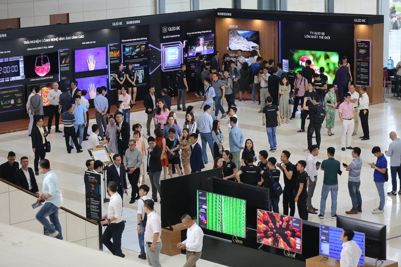Sự kiện ra mắt TV Samsung QLED 8K 2019 ở Hà Nội ngày 10-4-2019.