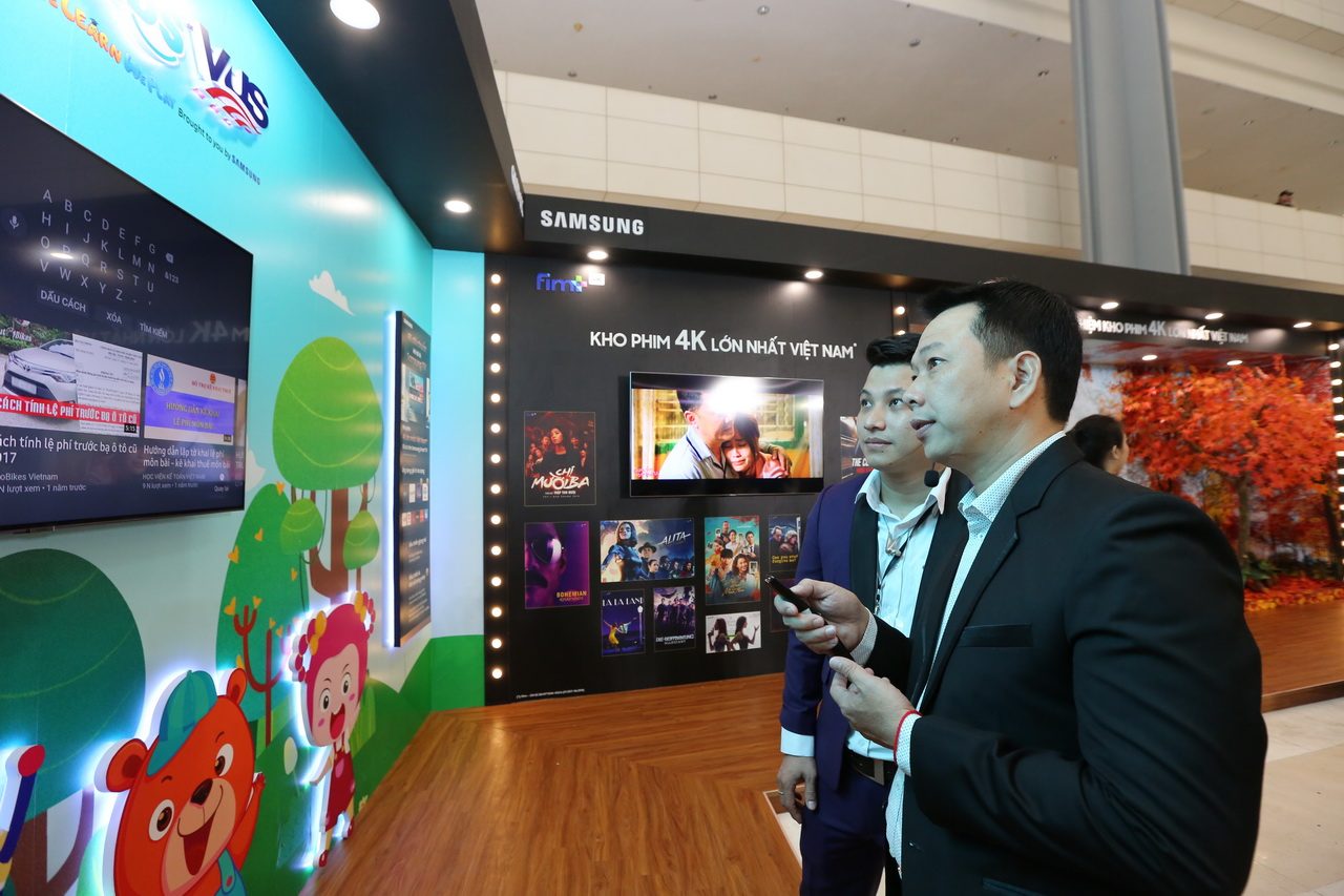 Sự kiện ra mắt TV Samsung QLED 8K 2019 ở Hà Nội ngày 10-4-2019.