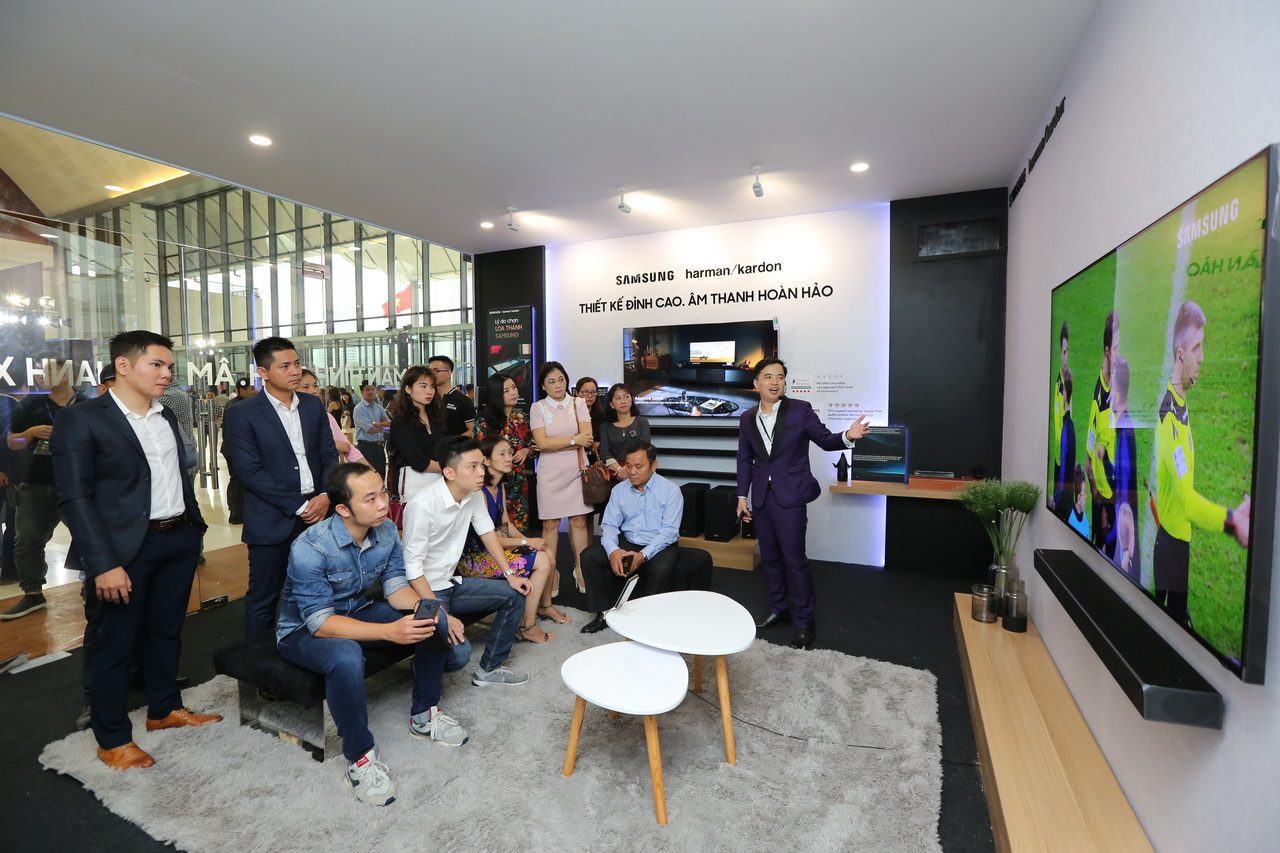 Sự kiện ra mắt TV Samsung QLED 8K 2019 ở Hà Nội ngày 10-4-2019.