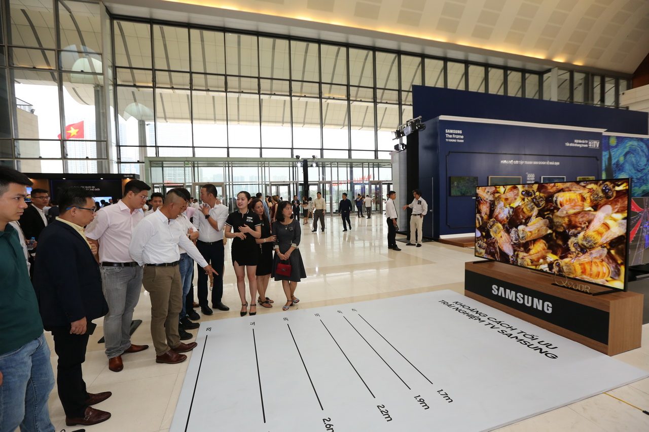 Sự kiện ra mắt TV Samsung QLED 8K 2019 ở Hà Nội ngày 10-4-2019.