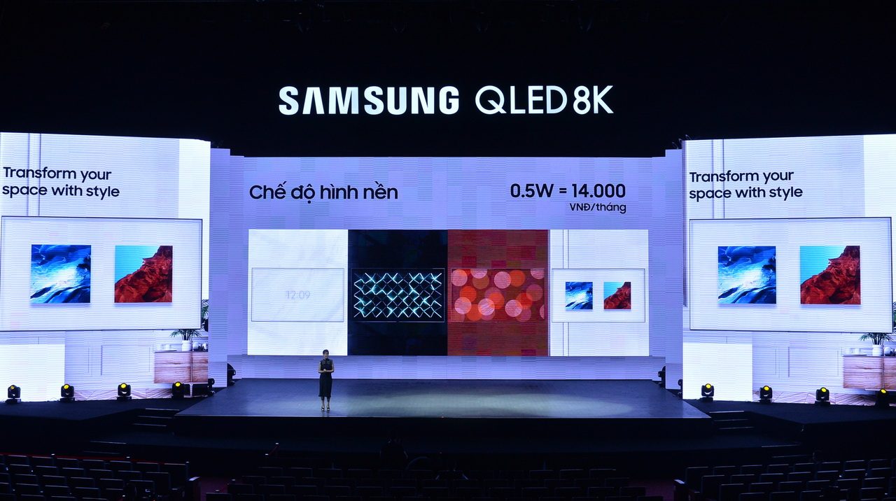 Bà Nguyễn Huyền My tại sự kiện ra mắt TV Samsung QLED 8K 2019 ở Hà Nội ngày 10-4-2019.