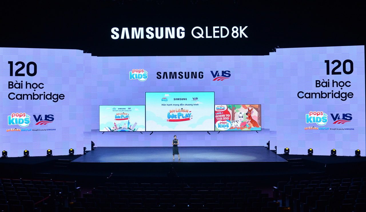 Bà Nguyễn Huyền My tại sự kiện ra mắt TV Samsung QLED 8K 2019 ở Hà Nội ngày 10-4-2019.