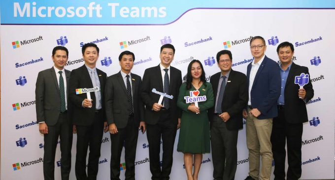 Sacombank trở thành ngân hàng Việt Nam đầu tiên số hóa môi trường làm việc với Microsoft Teams