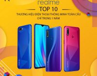 Realme vào Top 10 hãng điện thoại toàn cầu chỉ sau hơn 1 năm ra mắt