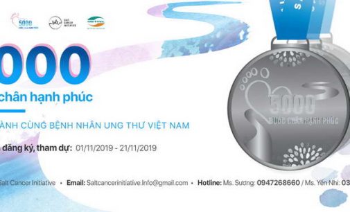 Thử thách đi bộ ảo “5.000 bước chân hạnh phúc” đồng hành cùng bệnh nhân ung thư Việt Nam