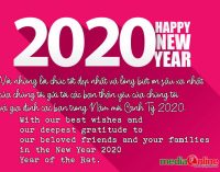 Happy New Year – Chúc mừng Năm mới 2020
