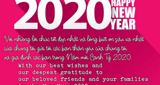 Happy New Year – Chúc mừng Năm mới 2020
