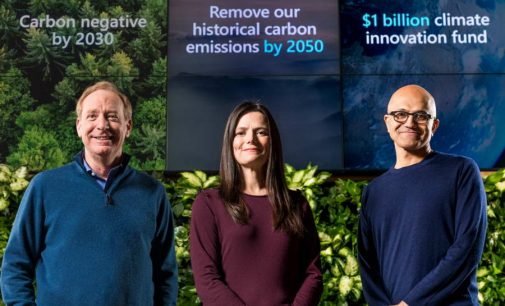 Microsoft cam kết đạt dấu chân carbon âm tính vào năm 2030  