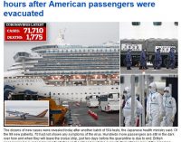 Có thêm 99 người nữa trên du thuyền Diamond Princess ở Nhật nhiễm virus gây dịch COVID-19