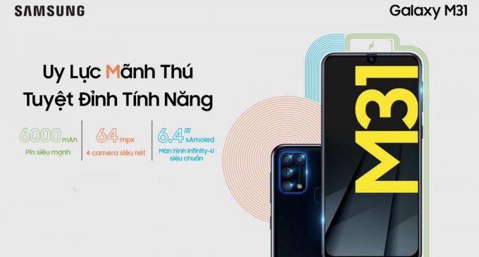 Samsung bán smartphone 4 camera Galaxy M31 ở Việt Nam trên cửa hàng online