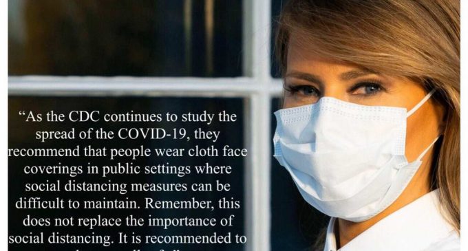 Đệ nhất Phu nhân Mỹ và chuyện đeo khẩu trang