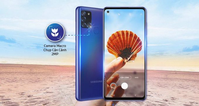 Samsung Galaxy A21s với camera macro cho người dùng trẻ