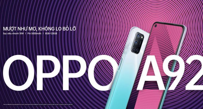 OPPO A92 quad-camera 48MP đẹp và nhiều tính năng hữu dụng