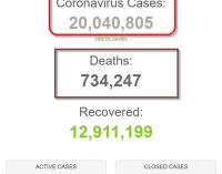 Hơn 20 triệu người trên thế giới đã nhiễm virus SARS-CoV-2