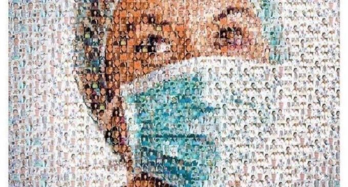 Tấm ảnh ghép vinh danh 198 nhân viên y tế Mexico chết vì COVID-19