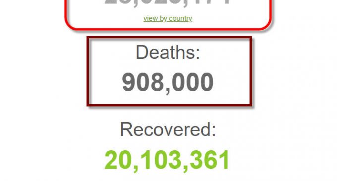 Thế giới đã có hơn 28 triệu người được ghi nhận nhiễm coronavirus SARS-CoV-2