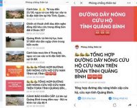 Theo dõi thông tin khẩn về tình hình mưa lũ trên Zalo