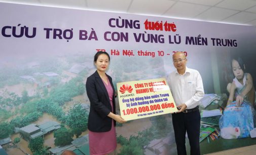 Huawei Việt Nam chung tay ủng hộ người dân miền Trung 1 tỷ đồng khắc phục thiên tai