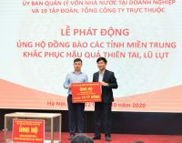 Tập thể VNPT ủng hộ 10 tỷ đồng giúp 5 tỉnh miền Trung khắc phục hậu quả mưa lũ