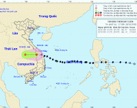Tin áp thấp nhiệt đới trên đất liền (suy yếu từ bão số 9 Molave)