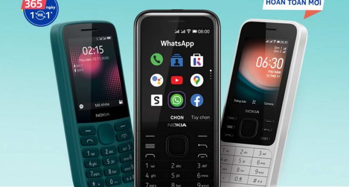 3 mẫu điện thoại phổ thông Nokia mới có 4G với giá từ 749.000 đồng