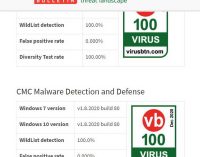 Phần mềm bảo mật CMDD của CMC đạt Chứng chỉ Quốc tế VB100 với điểm số tuyệt đối