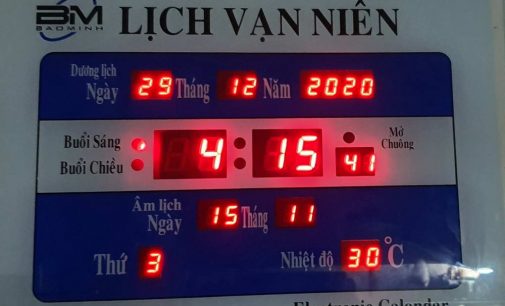 Lịch âm Việt Nam và Trung Hoa lại chênh nhau 1 ngày